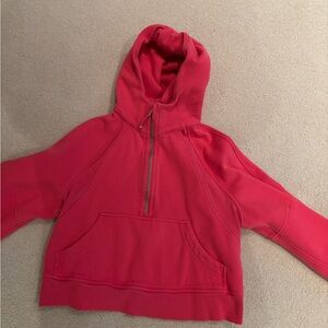 Scuba oversized half-zip hoodie